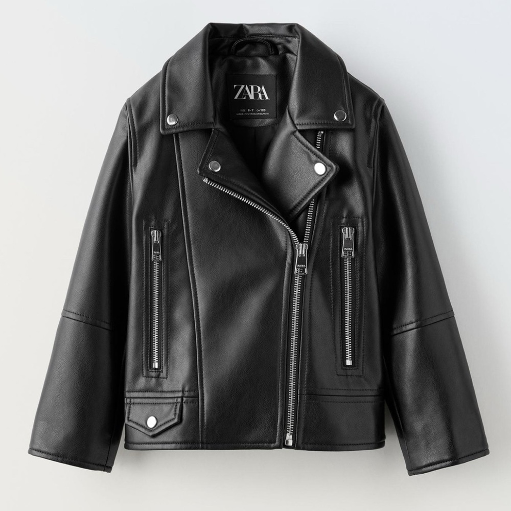 Zara Faux Leather Biker Jacket- pristine condition, like new